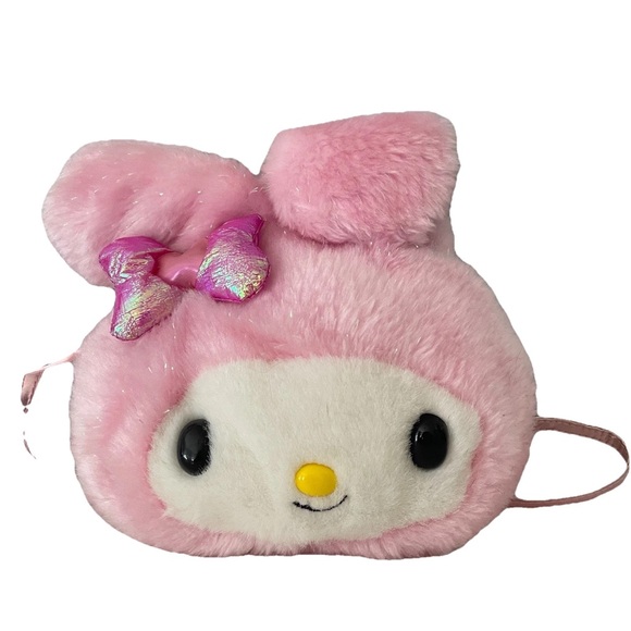Sanrio My Melody Plush Crossbody Bag Purse Hello Kitty 2007 - Picture 3 of 9